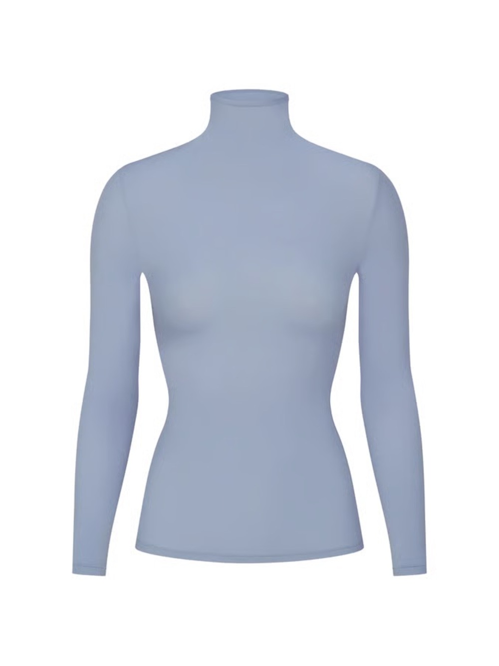 SKIMS FITS EVERYBODY LONG SLEEVE T-SHIRT Turtleneck Slate SIZE S Small NEW NWT